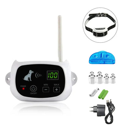 Système De Dressage De Clôtures Pour Chiens Sans Fil Rechargeable Ip67 Étanche