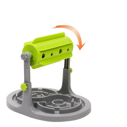 Distributeur De Nourriture Interactif Pour Chiens Avec Fonction Rotative Et Écuelle Anti-glissement