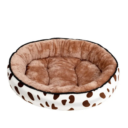 Lit Confortable pour Animaux Domestiques pour Chiens et Chats - Lit Rond et Doux pour le Confort et la Détente