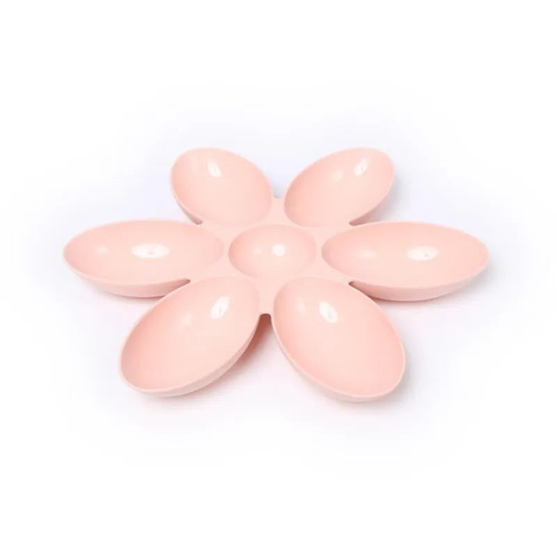 Assiette De Nourriture Pour Chats En Forme De Fleur - 6 Bols De Différentes Couleurs