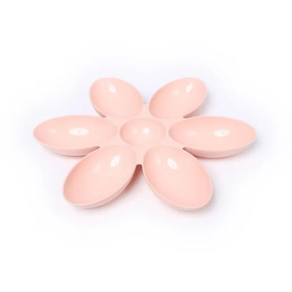 Assiette De Nourriture Pour Chats En Forme De Fleur - 6 Bols De Différentes Couleurs