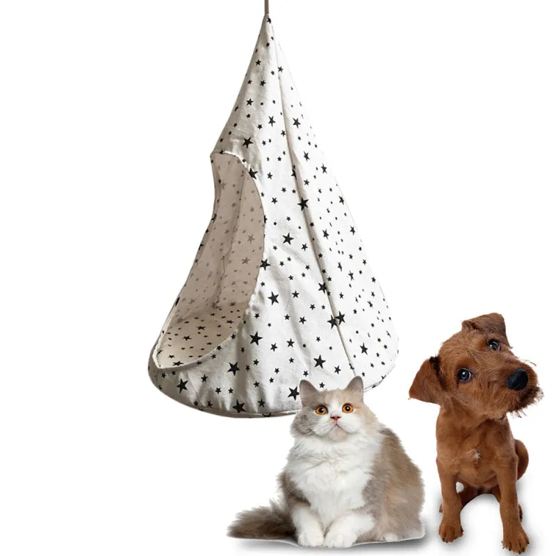 Hamac pour Chats en Forme de Tente - un Endroit Confortable pour Dormir pour les Chats