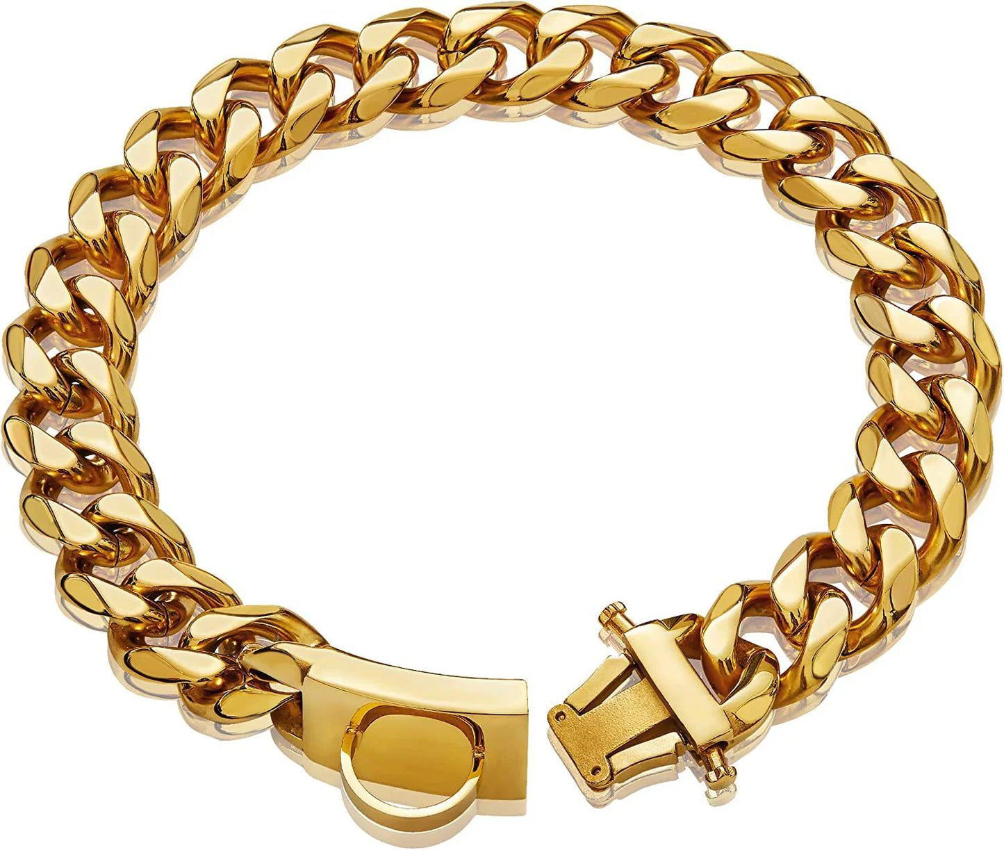 Collier Pour Chien Chaîne Dorée
