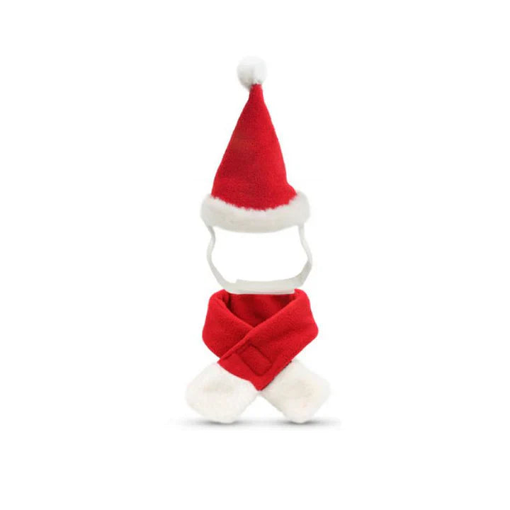 Casquette de Noël avec Écharpe pour Animaux Domestiques