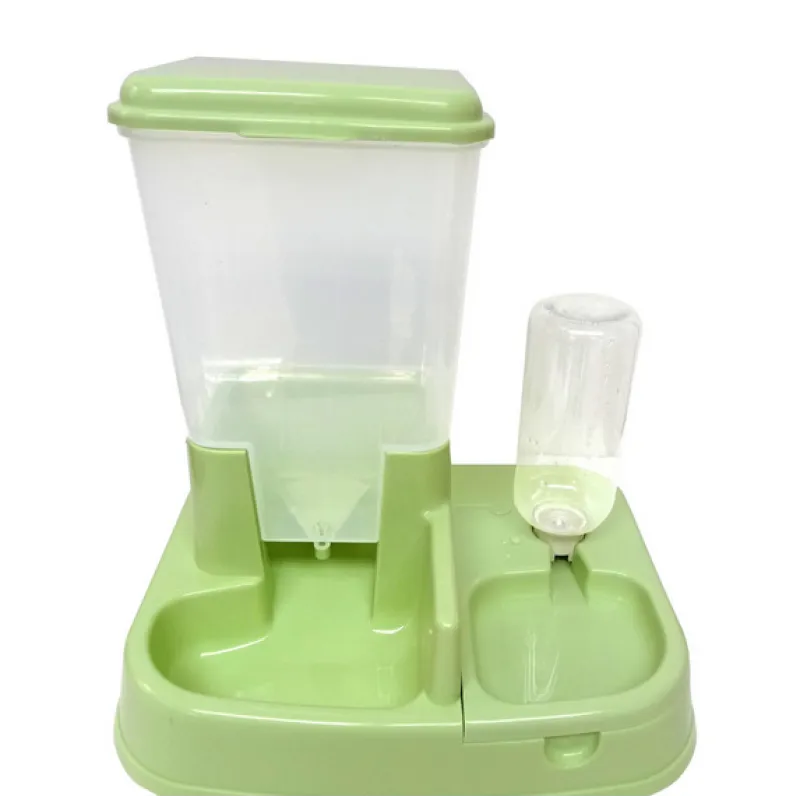 Distributeur Automatique de Nourriture et D' Eau pour Chats et Chiens - Double Ecuelle à Grande Capacité