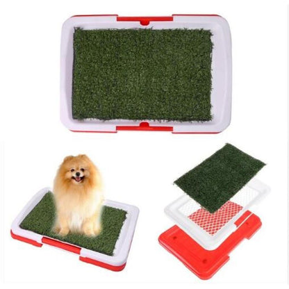 Tapis de Toilette pour Chiens avec Gazon Artificiel - Tapis Antidérapant pour L' Intérieur et L' Extérieur
