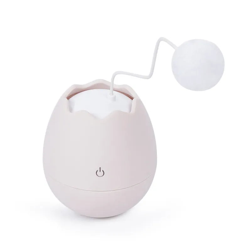 Jouets Interactifs pour Chats en Forme D' Œuf - Jouet avec Balle Mobile pour Chats