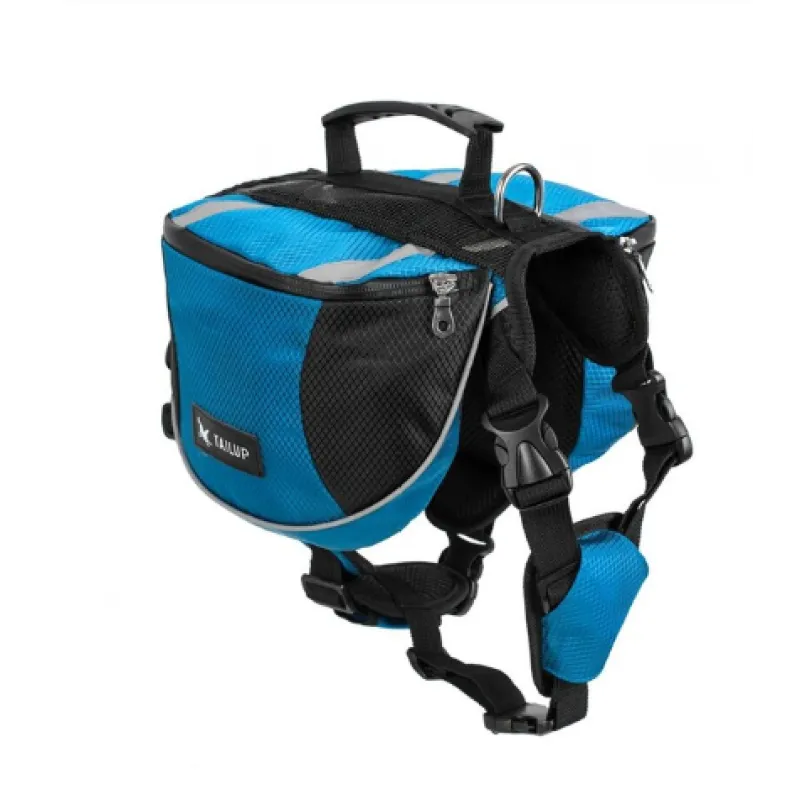 Sac À Dos Pour Chiens Pour Activités De Plein Air - Réglable Et Étanche En Rouge Et Gris