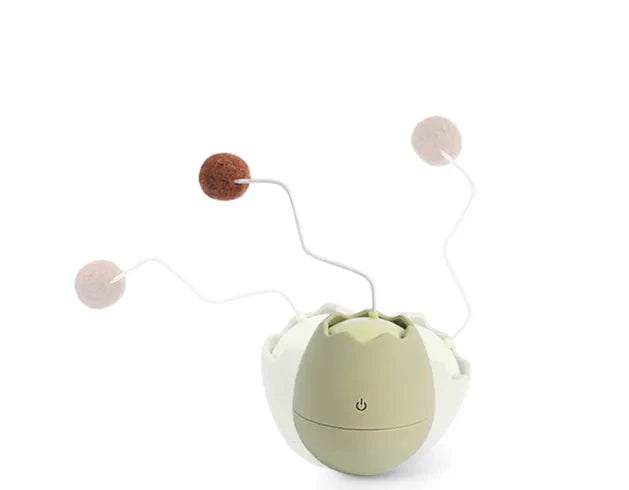 Jouets Interactifs pour Chats en Forme D' Œuf - Jouet avec Balle Mobile pour Chats