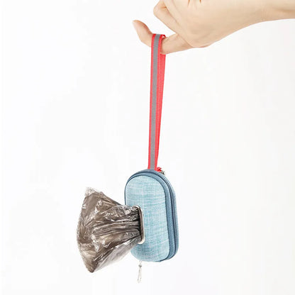 Sac Pratique Pour Sacs À Déjections Canines - Rangement Compact Avec Poignée De Transport