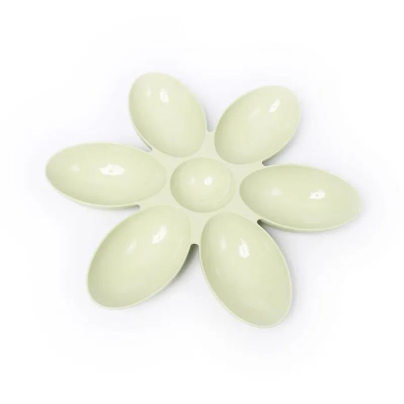 Assiette De Nourriture Pour Chats En Forme De Fleur - 6 Bols De Différentes Couleurs
