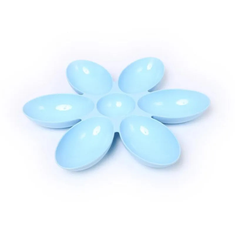 Assiette De Nourriture Pour Chats En Forme De Fleur - 6 Bols De Différentes Couleurs