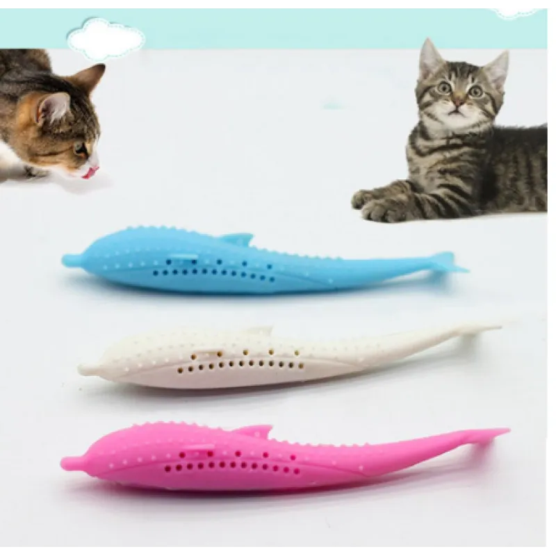 Jouets en Silicone pour Animaux de Compagnie en Forme de Baleine à Mâcher pour Chats et Petits Chiens