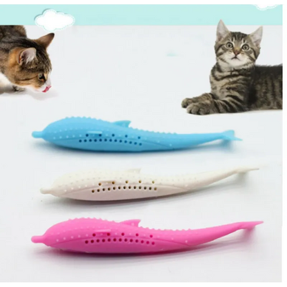 Jouets en Silicone pour Animaux de Compagnie en Forme de Baleine à Mâcher pour Chats et Petits Chiens
