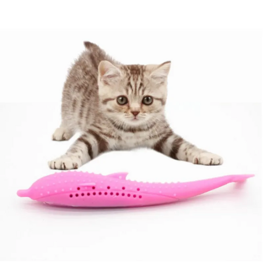 Jouets en Silicone pour Animaux de Compagnie en Forme de Baleine à Mâcher pour Chats et Petits Chiens