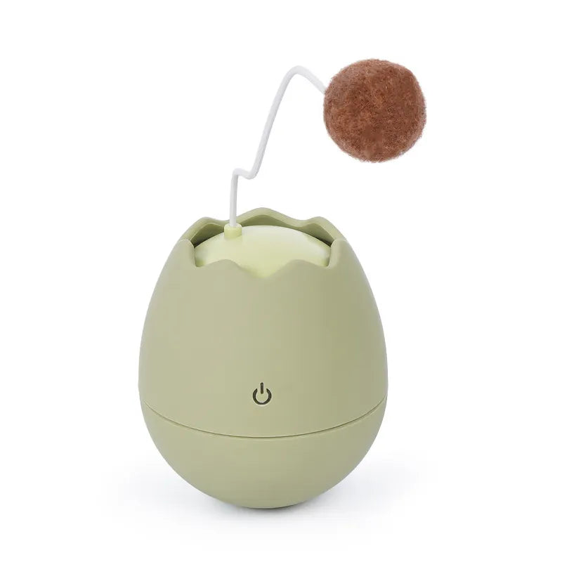 Jouets Interactifs pour Chats en Forme D' Œuf - Jouet avec Balle Mobile pour Chats