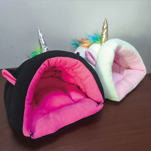 Lit pour Chat au Design Licorne - Lit Confortable pour Animaux Domestiques , pour Chats et Petits Chiens
