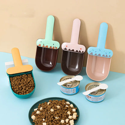 Les Cuillères de Mesure de Nourriture pour Chiens et Chats - Cuillère de Nourriture Design Mignonne en Forme de Coupe de Glace