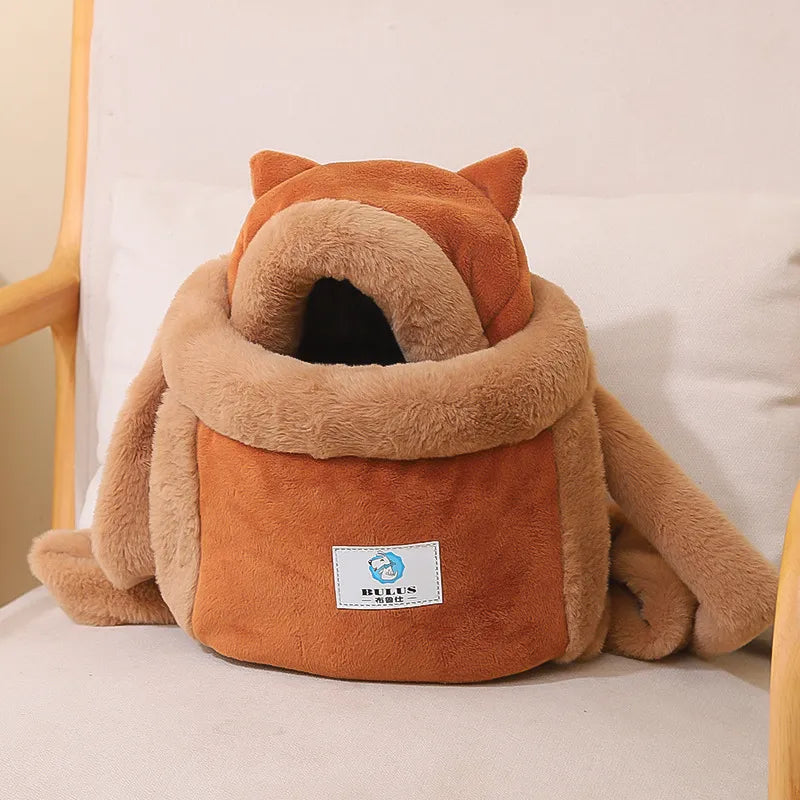 Sangle de Transport pour Chat en Peluche Douce - Confortable et Design Mignon