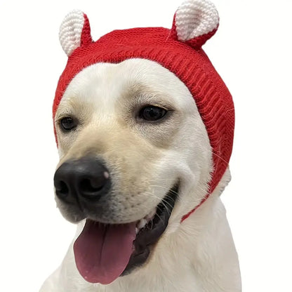 Bonnet En Tricot Chaud Avec Oreilles Pour Chiens