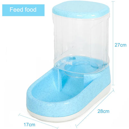 Distributeur Automatique de Nourriture et D' Eau pour Chiens et Chats avec Grand Réservoir