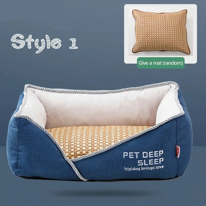 Matelas Confortable pour Animaux de Compagnie avec Doublure en Tissu pour Chiens et Chats