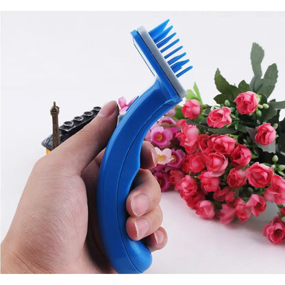 Brosse à Poils en Plastique pour Chiens et Chats Démêle le Pelage en Douceur