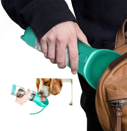 Bouteille D'eau Multifonctionnelle 3-en-1 Pour Animaux De Compagnie