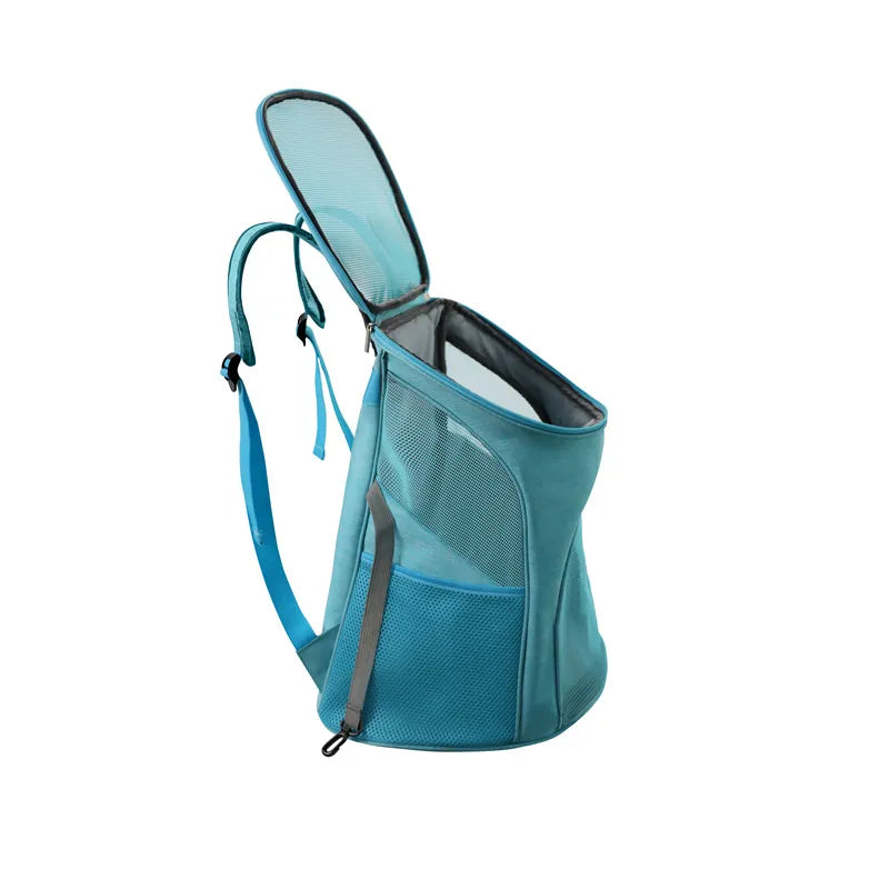Sac à Dos de Transport pour Animaux Domestiques avec Design en Filet - Sac de Transport Confortable pour Chats et Petits Chiens