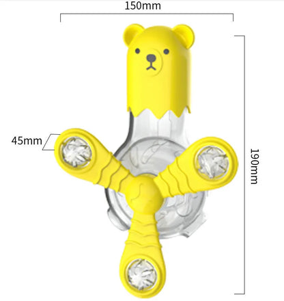 Jouets Interactifs pour Animaux de Compagnie - Distributeur de Nourriture en Forme D' Ours avec Bras Rotatifs