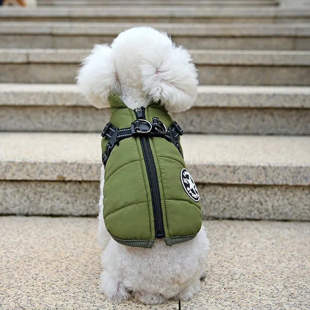 Veste Pour Chien Coupe-vent Et Imperméable Avec Harnais Intégré