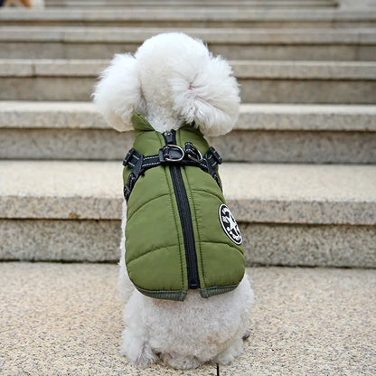 Veste Pour Chien Coupe-vent Et Imperméable Avec Harnais Intégré