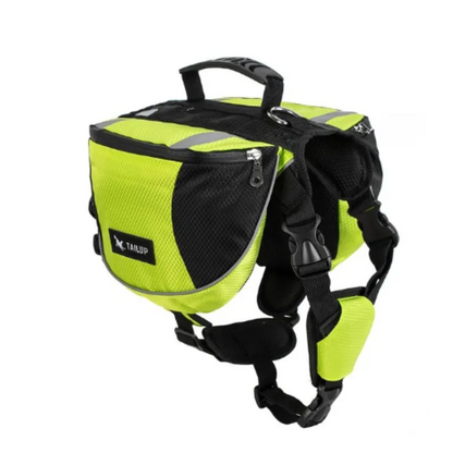 Sac À Dos Pour Chiens Pour Activités De Plein Air - Réglable Et Étanche En Rouge Et Gris