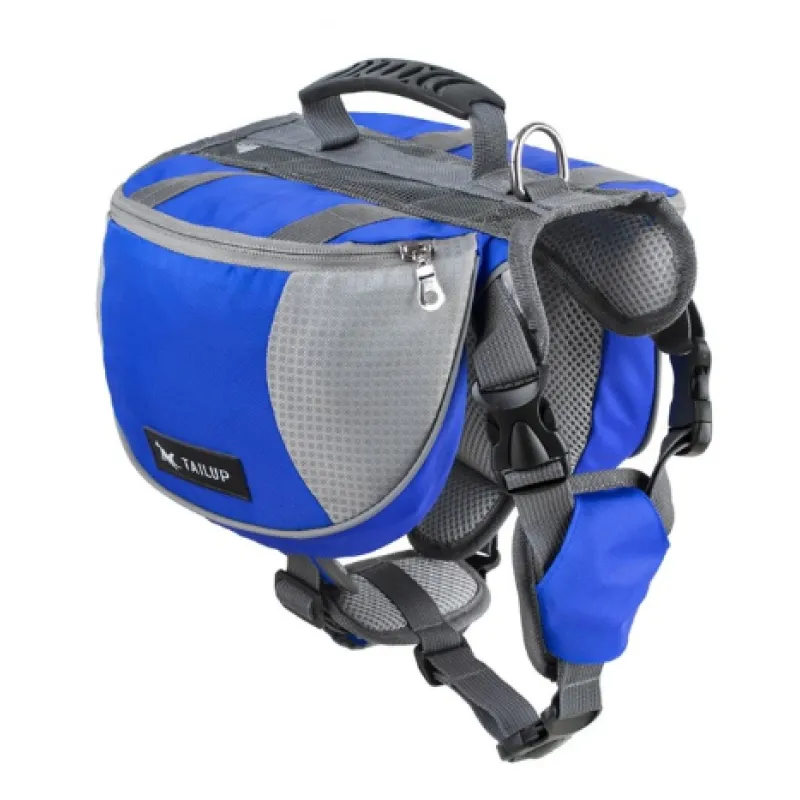 Sac À Dos Pour Chiens Pour Activités De Plein Air - Réglable Et Étanche En Rouge Et Gris