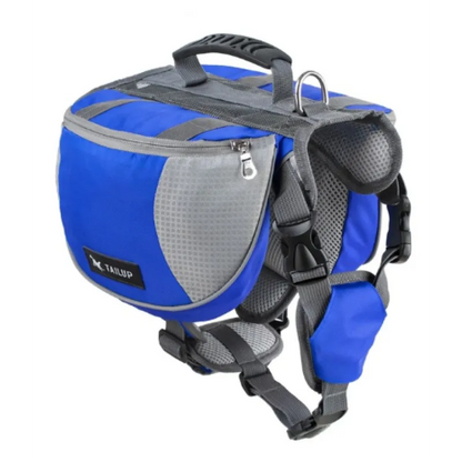 Sac À Dos Pour Chiens Pour Activités De Plein Air - Réglable Et Étanche En Rouge Et Gris