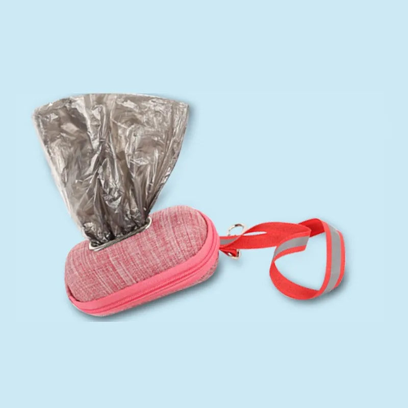 Sac Pratique Pour Sacs À Déjections Canines - Rangement Compact Avec Poignée De Transport