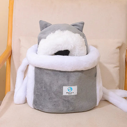 Sangle de Transport pour Chat en Peluche Douce - Confortable et Design Mignon