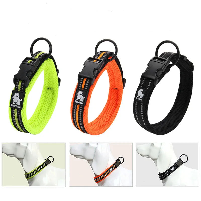 Collier De Chien Réfléchissant Truelove - Respirant Et Réglable Pour Un Confort Maximal