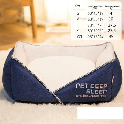 Matelas Confortable pour Animaux de Compagnie avec Doublure en Tissu pour Chiens et Chats