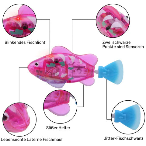 Jouets Aquatiques Interactifs - Poissons Flottants pour Animaux de Compagnie