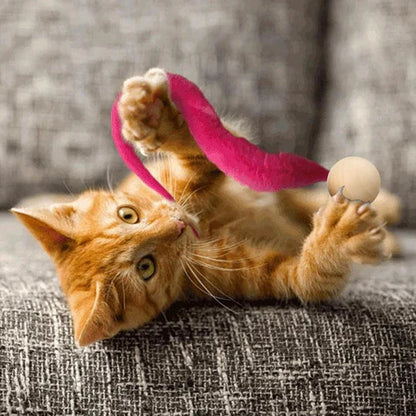 Jouet Interactif pour Chats avec Clochette et Queue Branlante