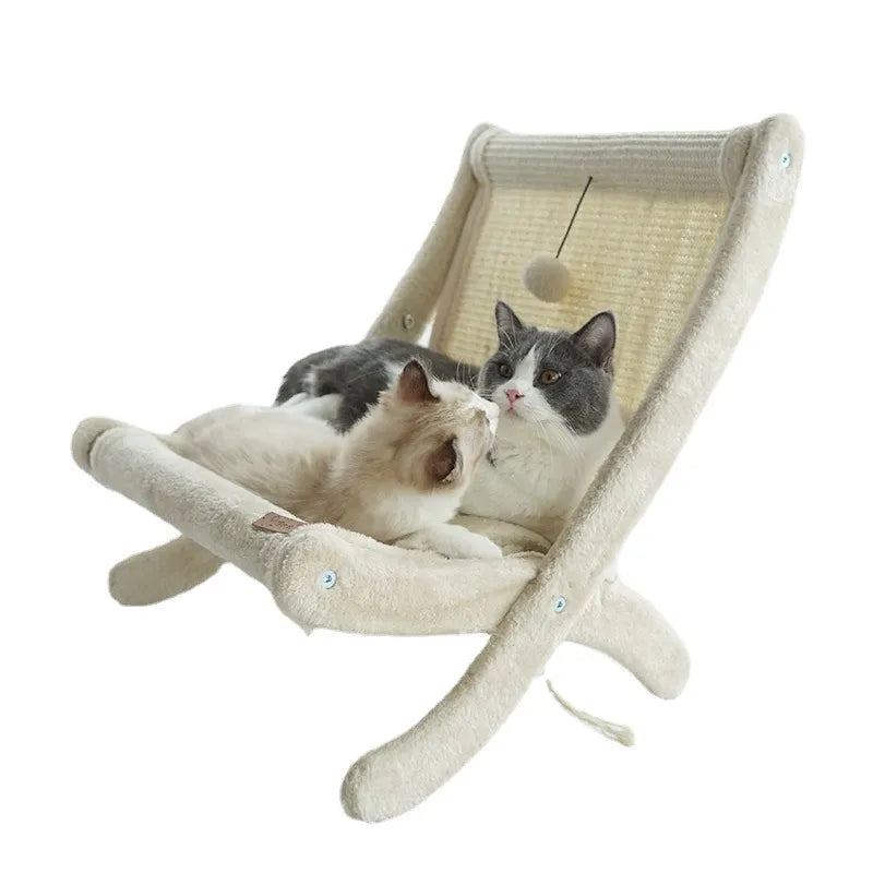 Chat-relax avec Surface à Gratter - un Meuble Confortable pour Dormir et Se Gratter