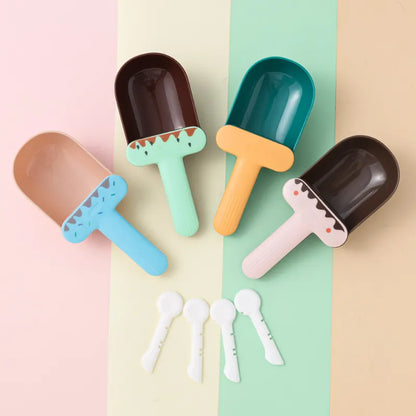 Les Cuillères de Mesure de Nourriture pour Chiens et Chats - Cuillère de Nourriture Design Mignonne en Forme de Coupe de Glace