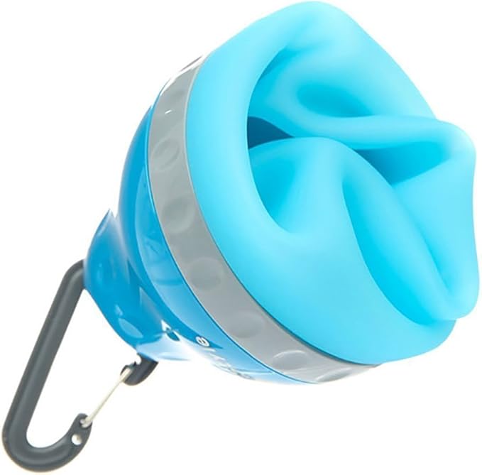 Gourde Portable Pour Animaux Domestiques Avec Écuelle Intégrée Et Mousqueton