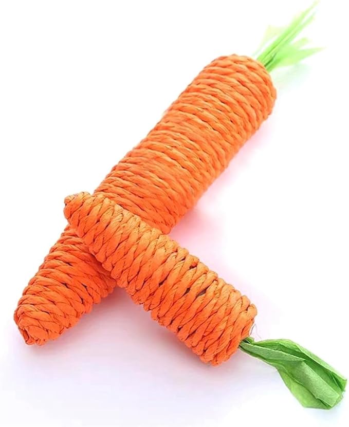 Carotte à Gratter pour Chats - Jouet Interactif en Sisal pour les Tigres de Salon Joueurs