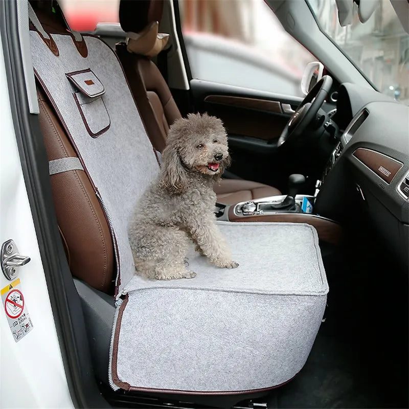 Siège pour Chien en Voiture - Siège pour Chien Confortable et Sûr pour la Voiture avec Sangle de Fixation