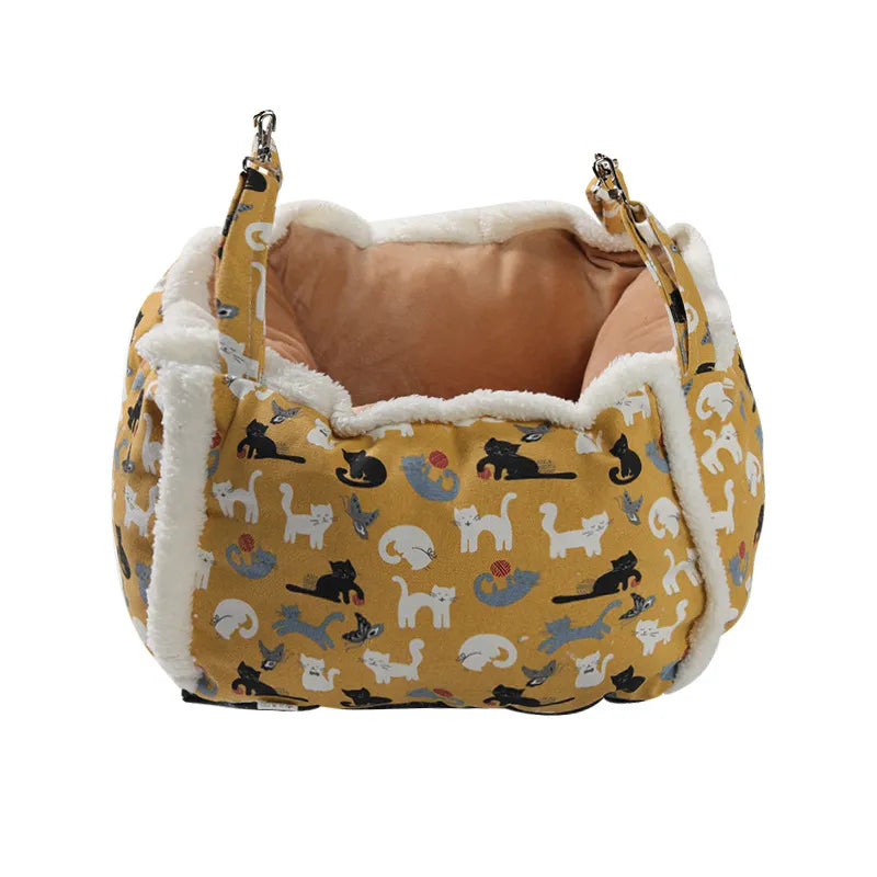 Corbeille de Repos pour Chats avec Motif de Chat - Corbeille Douce et Confortable pour Chats