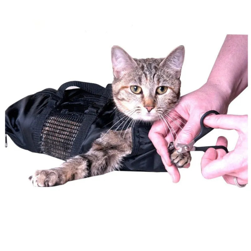 Sac De Toilettage Pour Chats Pour Couper Les Griffes Et Les Soigner - Confortable Et Sûr