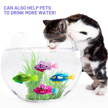 Jouets Aquatiques Interactifs - Poissons Flottants pour Animaux de Compagnie