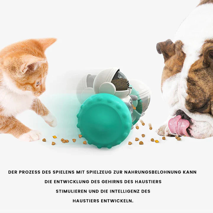 Jouet Alimentaire Interactif à Roulettes pour Animaux de Compagnie